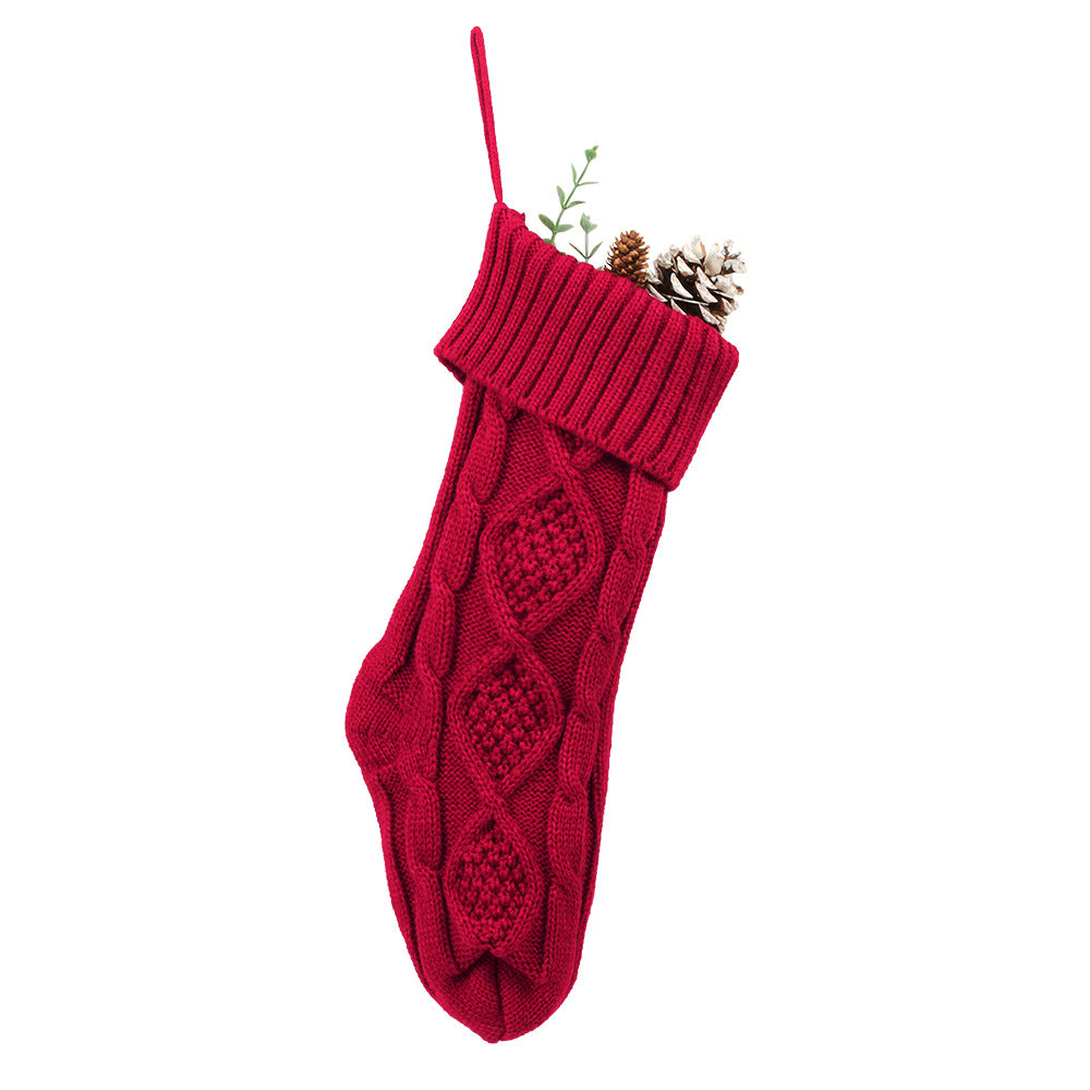Wholesale Large Knitted Woolen Christmas Stockings